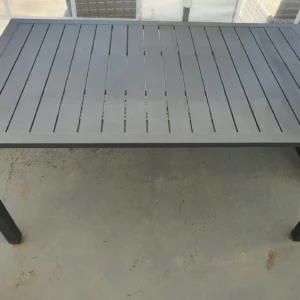 Grey Aluminium Outdoor Dining Table