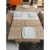 Extendable Dining Table Set with 4 Suede Chairs